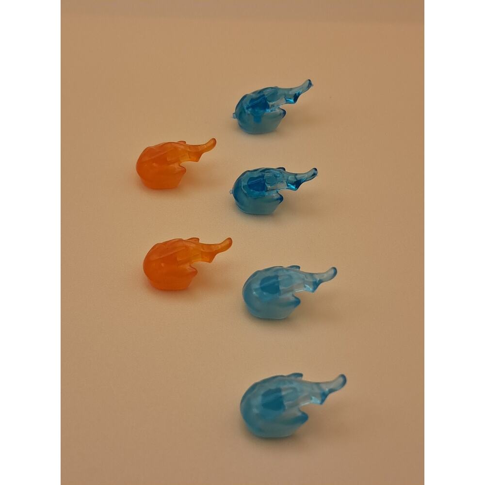 LEGO Trans-Light Blue Power Burst Blaster with Handle (4) w bonus orange (2)